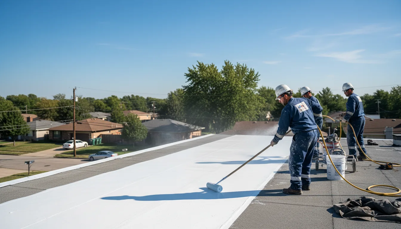 Commercial roof coating in Glenwood Landing, NY near me